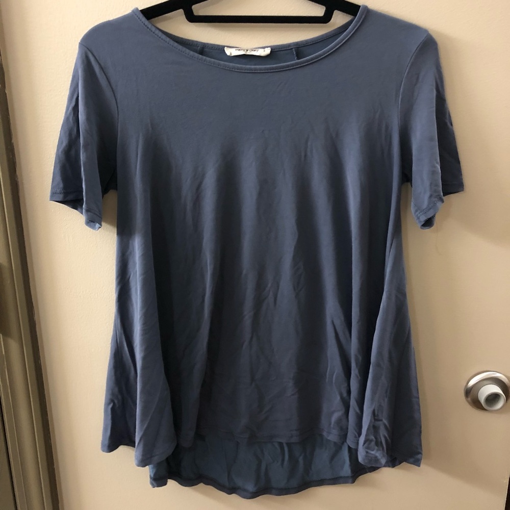 Mikey and Joey blue/grey top